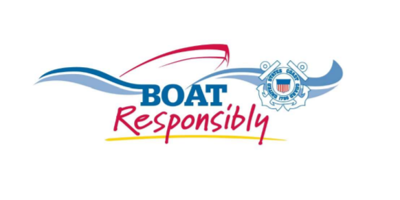 Text that says boat responsibly